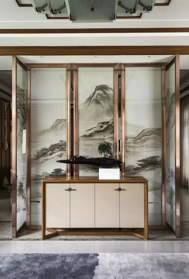 新中式玄關(guān)，推開門就讓人驚艷到心！