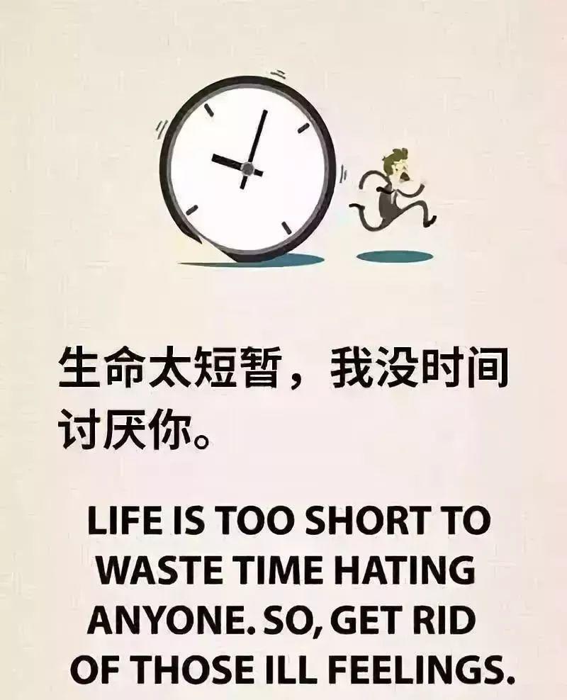 生命太短暫，我沒時(shí)間討厭你