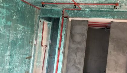 綠地中央廣場(chǎng)水電階段